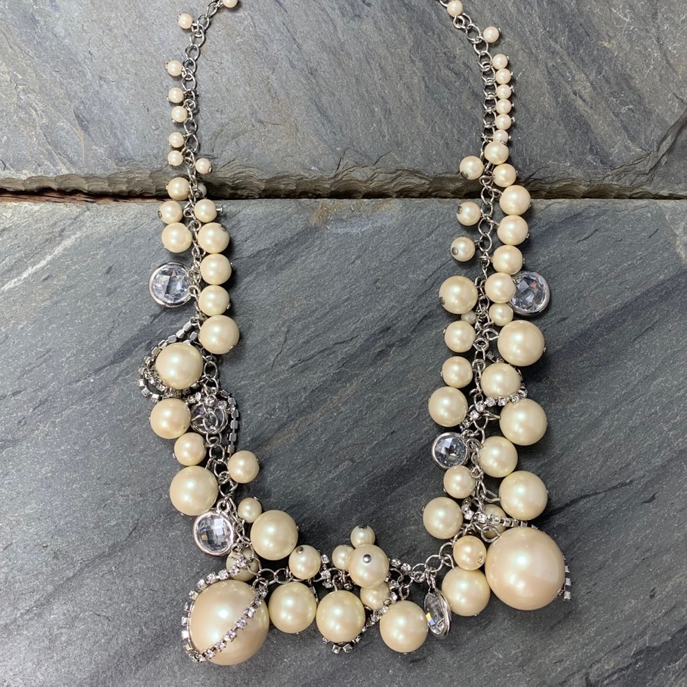 Allen Schwartz/ABS/Necklace/Short/Faux Pearl/F4-2